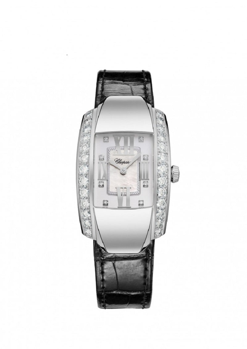 Unworn Chopard La Strada, 18k White Gold and Diamonds, Quartz, 44.8mm x 26.1mm, Ref# 419402-1004
