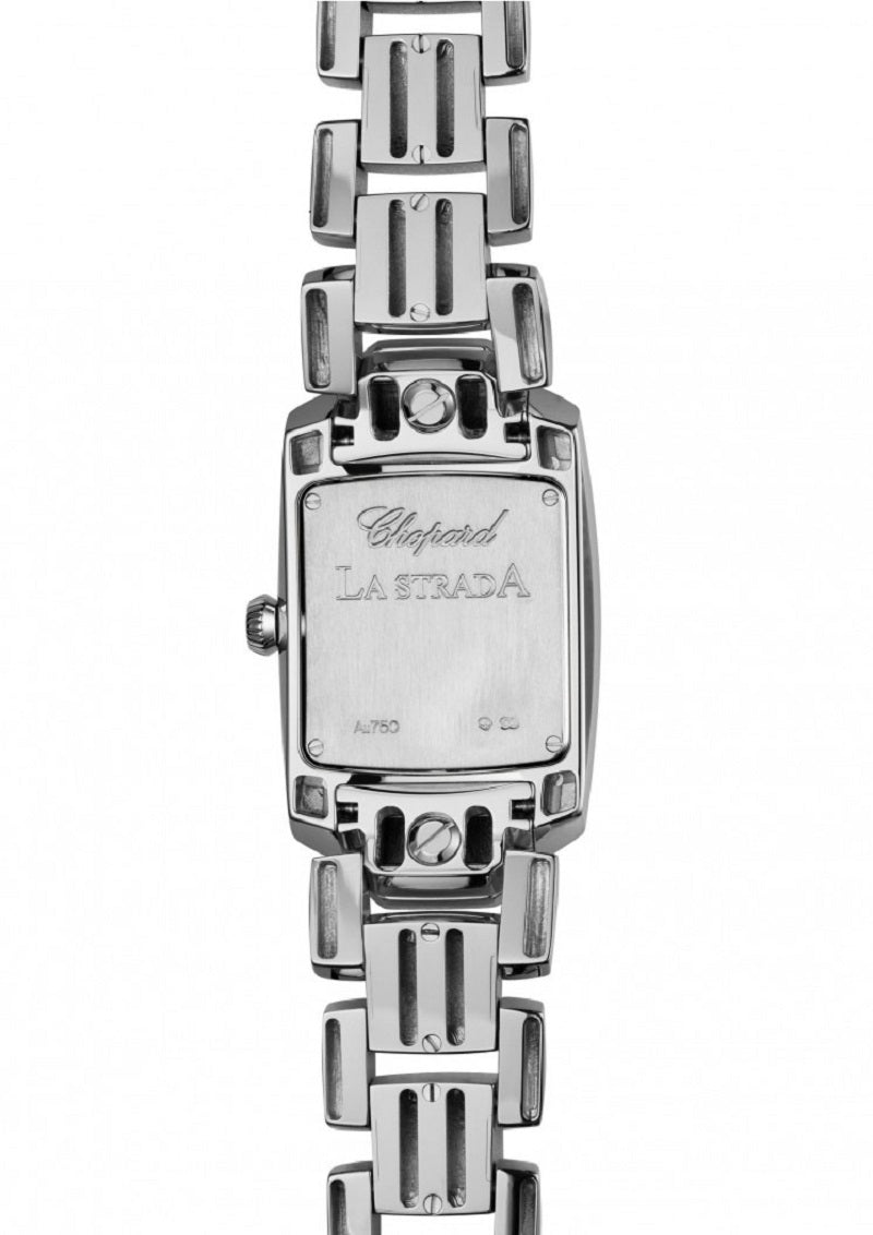 Unworn Chopard La Strada, 18k White Gold and Diamonds, Quartz, 44.8mm x 26.1mm, Ref# 419400-1004, back
