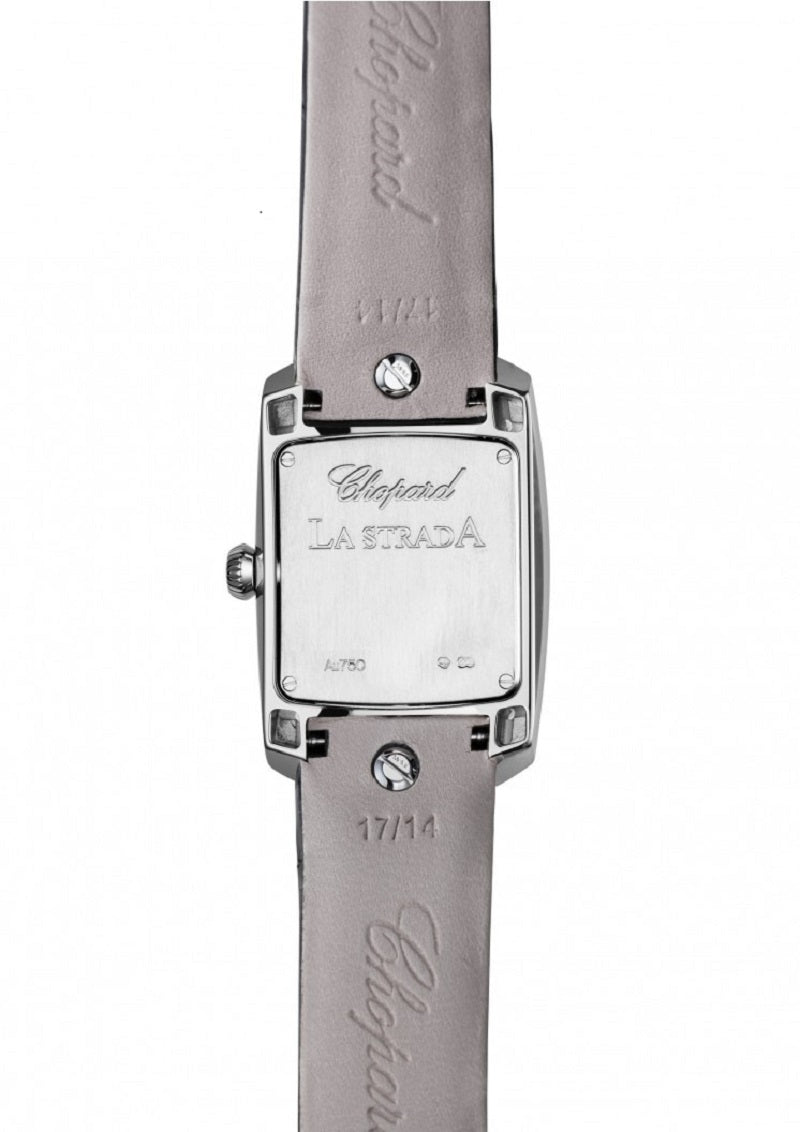 Unworn Chopard La Strada, 18k White Gold and Diamonds, Quartz, 44.8mm x 26.1mm, Ref# 419402-1004, back