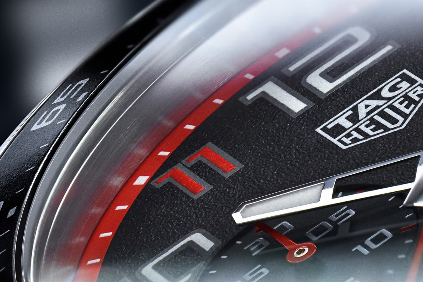 TAG Heuer Formula 1 Chronograph x INDY 500, Stainless Steel, 43mm, Ref# CAZ101AW.BA0842, Red hour marker 11