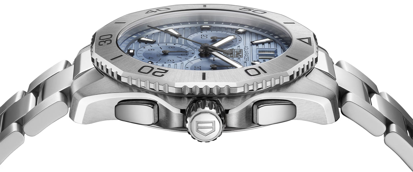 Unworn TAG Heuer Aquaracer Professional 200 Chronograph 40, Stainless Steel, Ref# CBP1112.BA0627, Right