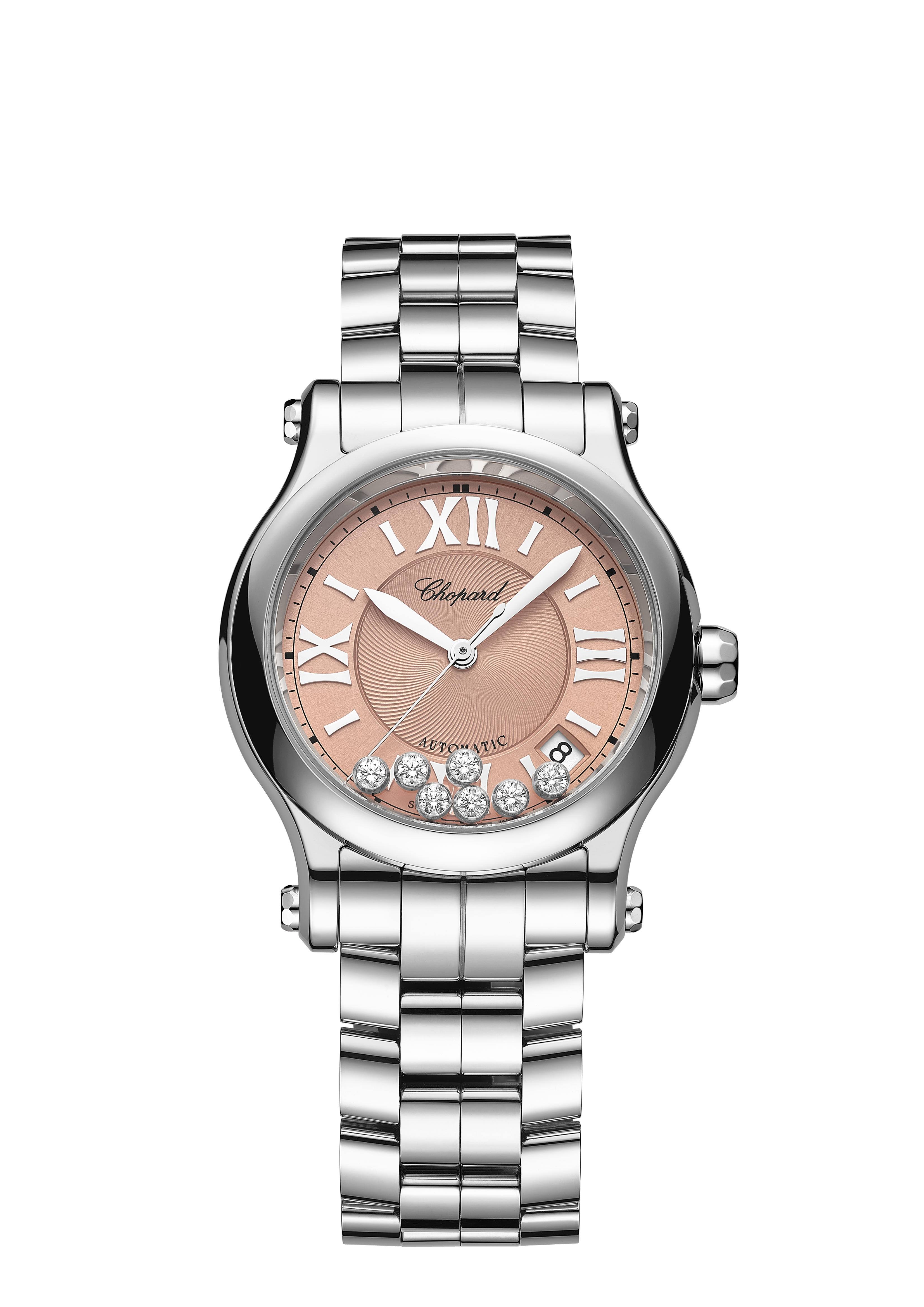 Unworn Chopard Happy Sport, Stainless Steel, 7 floating
