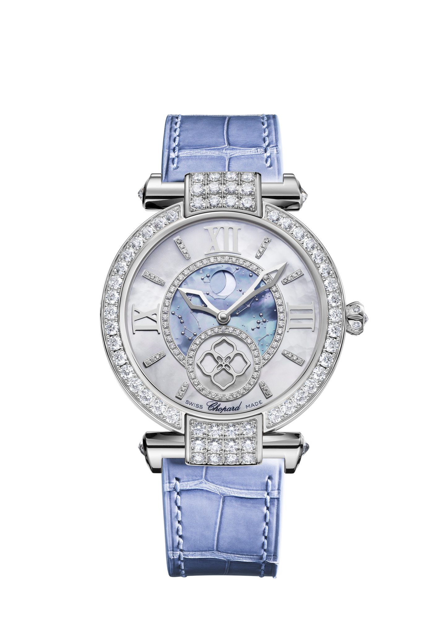 Unworn Chopard Imperiale Moonphase Ethical, 18K White Gold and Diamonds 36mm, Ref# 384246-1001