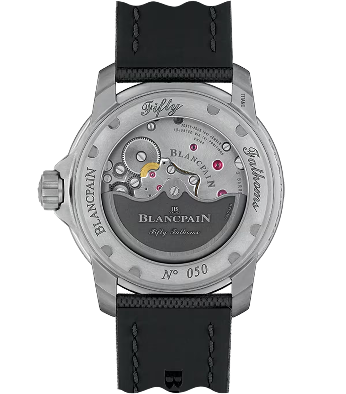 Blancpain Fifty Fathoms Grande Date, Titanium, 45mm, Ref# 5050-12B30-B52A, Back