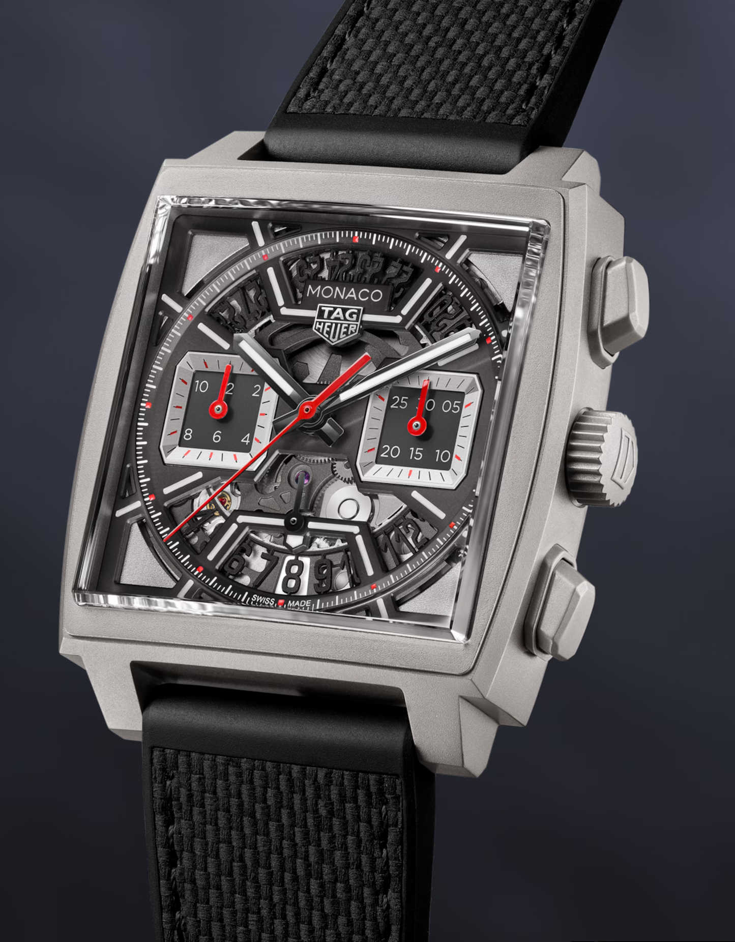 TAG Heuer Monaco Chronograph Skeleton, Titanium, Automatic, 39mm, Ref# CBL2183.FT6236, Main view 1