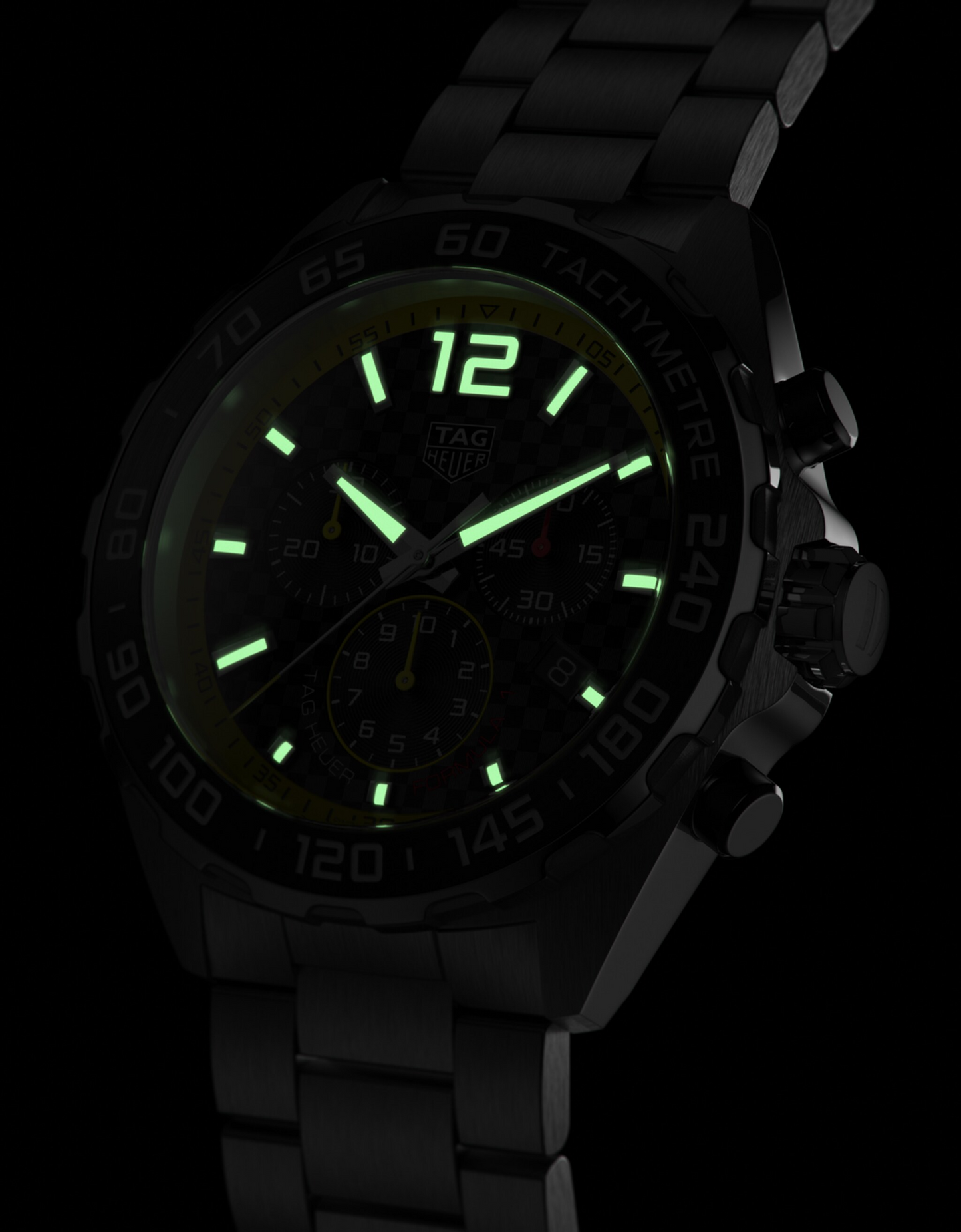 TAG Heuer Formula 1 Chronograph, Stainless Steel, 43mm, Ref# CAZ101AC.BA0842, Luminous