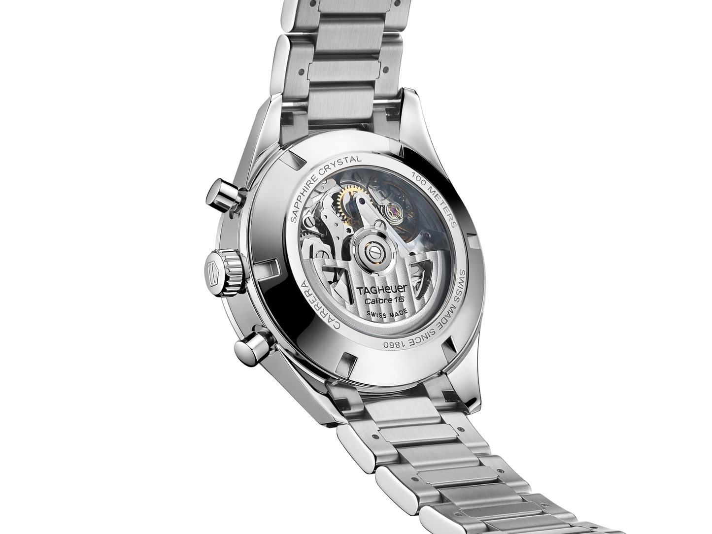 Unworn TAG Heuer Carrera Chronograph, Stainless Steel, 41mm, Ref# CBK2110.BA0715, Back
