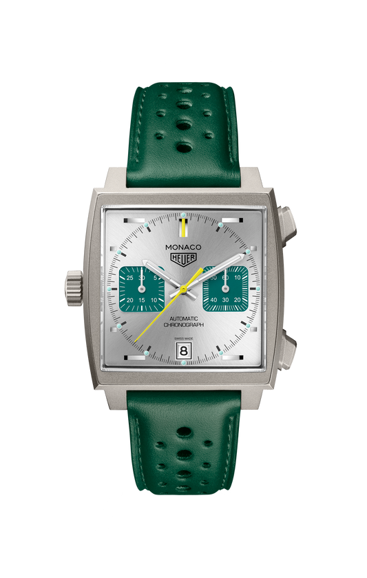 TAG Heuer Monaco Chronograph Racing Green Automatic, Titanium, 39mm, Ref# CAW218E.FC6565