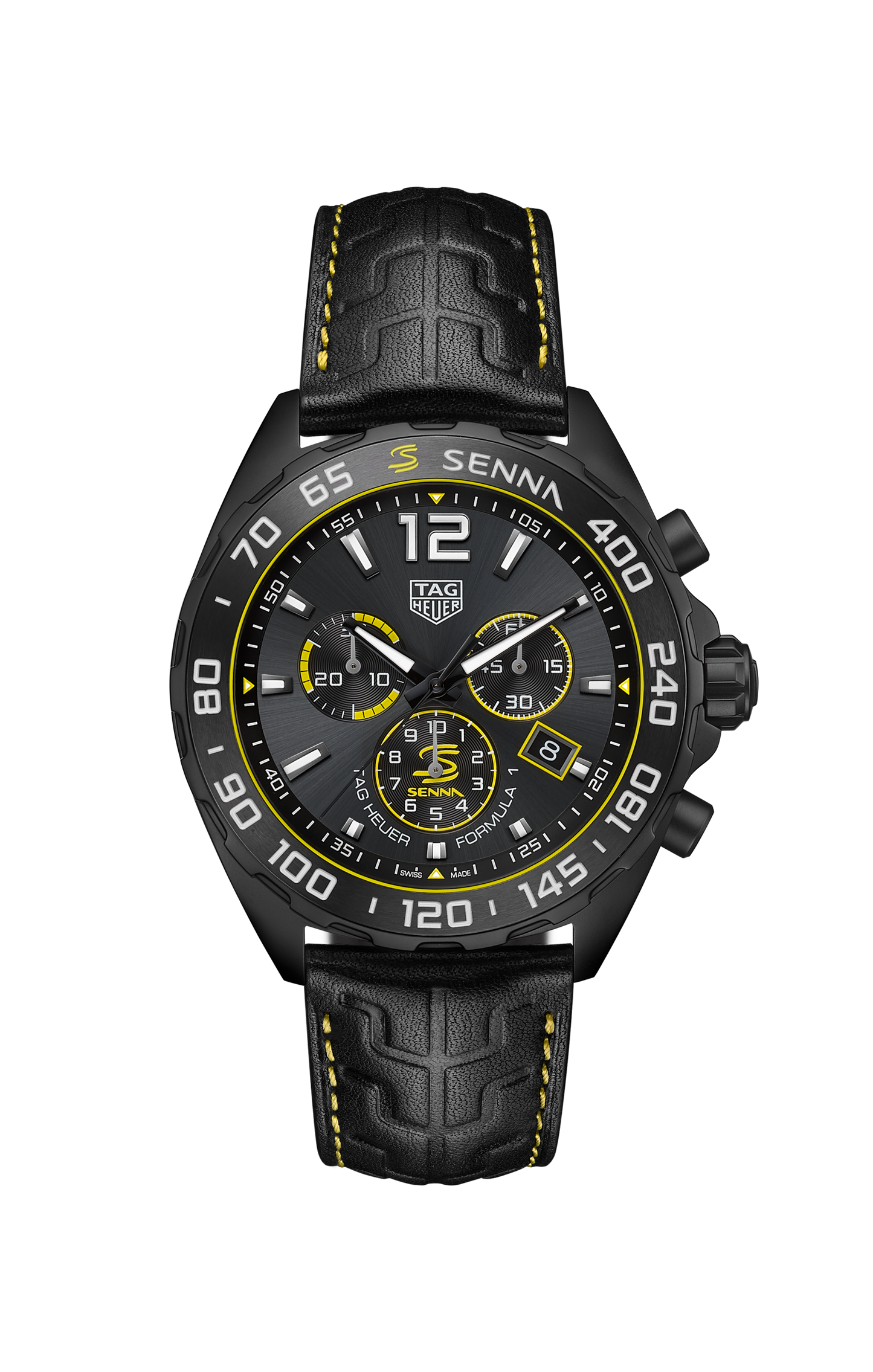 TAG Heuer Formula 1 Senna Chronograph, DLC Stainless Steel, 43mm, Ref# CAZ101AJ.FC6487