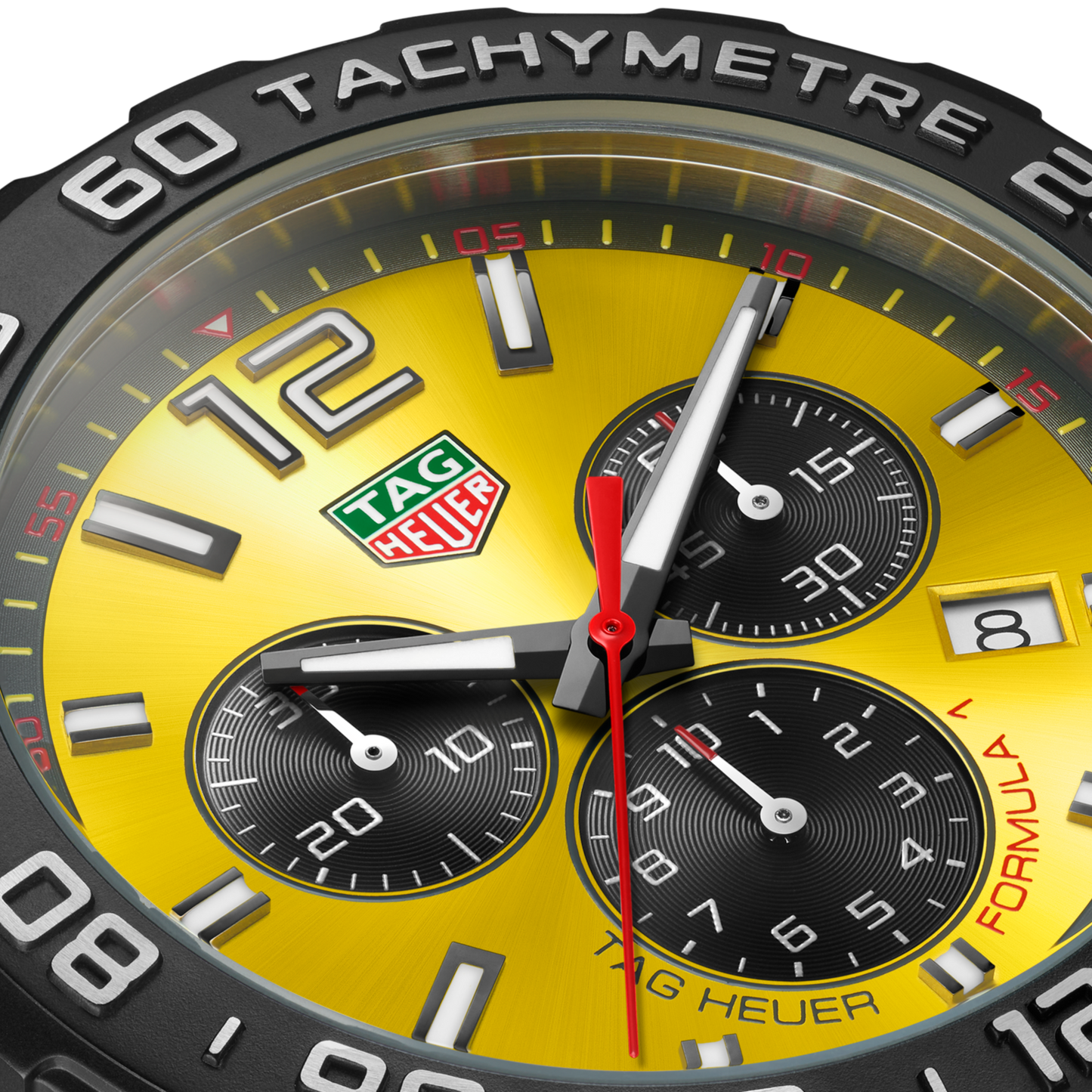 TAG Heuer Formula 1 Chronograph, Stainless Steel, 43mm, Ref# CAZ101AM.FT8054, Hands and Markers