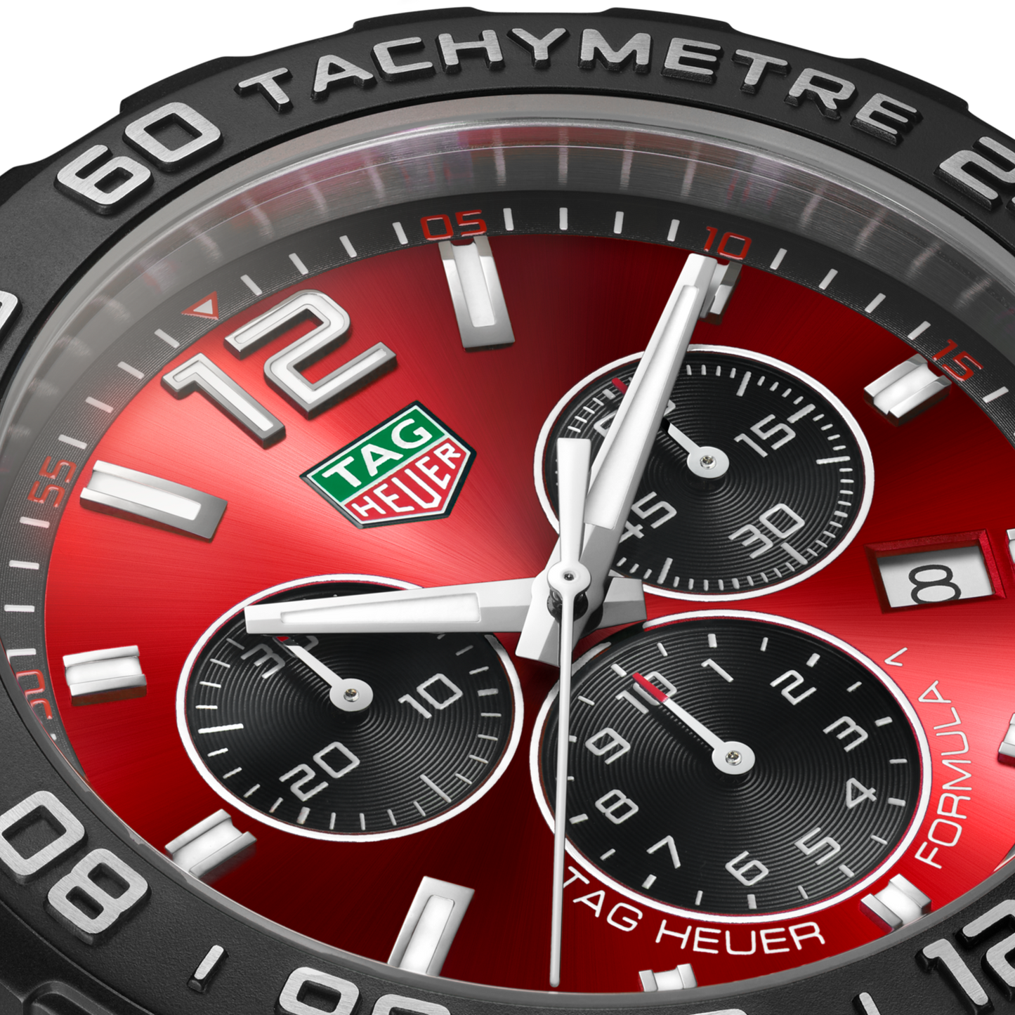 TAG Heuer Formula 1 Chronograph, Stainless Steel, 43mm, Ref# CAZ101AN.FT8055, Hands and Markers