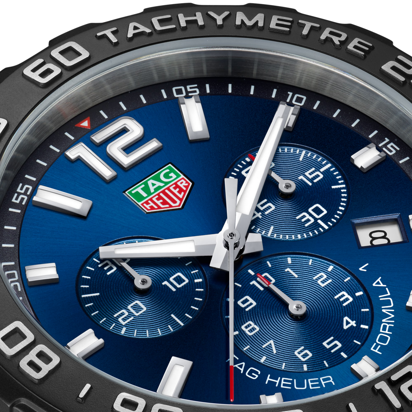 TAG Heuer Formula 1 Chronograph, Stainless Steel, 43mm, Ref# CAZ101AV.FT8077, Hands and Markers