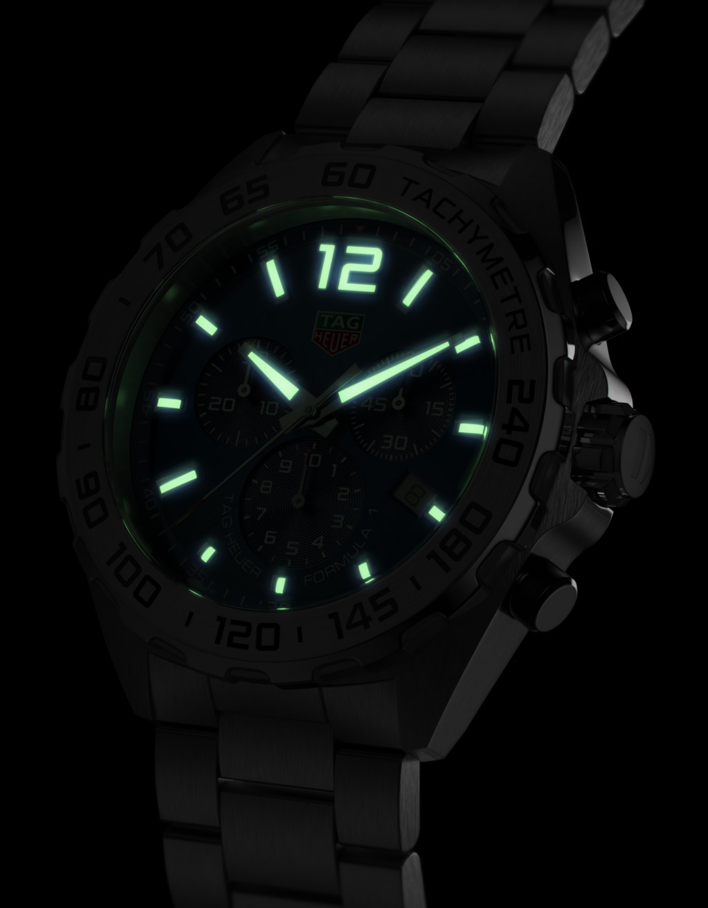 TAG Heuer Formula 1 Chronograph, Stainless Steel, 43mm, Ref# CAZ101K.BA0842, Luminous