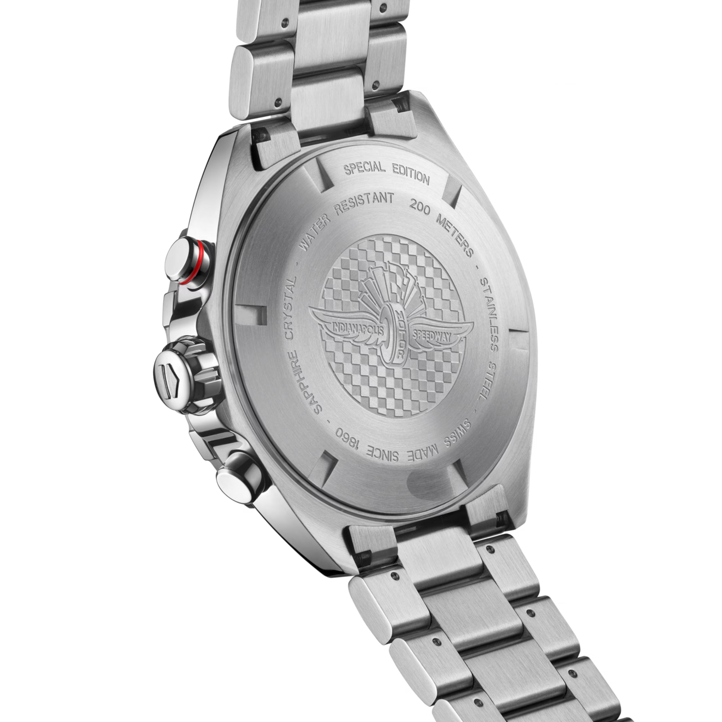 TAG Heuer Formula 1 Chronograph x INDY 500, Stainless Steel, 43mm, Ref# CAZ101AW.BA0842, back
