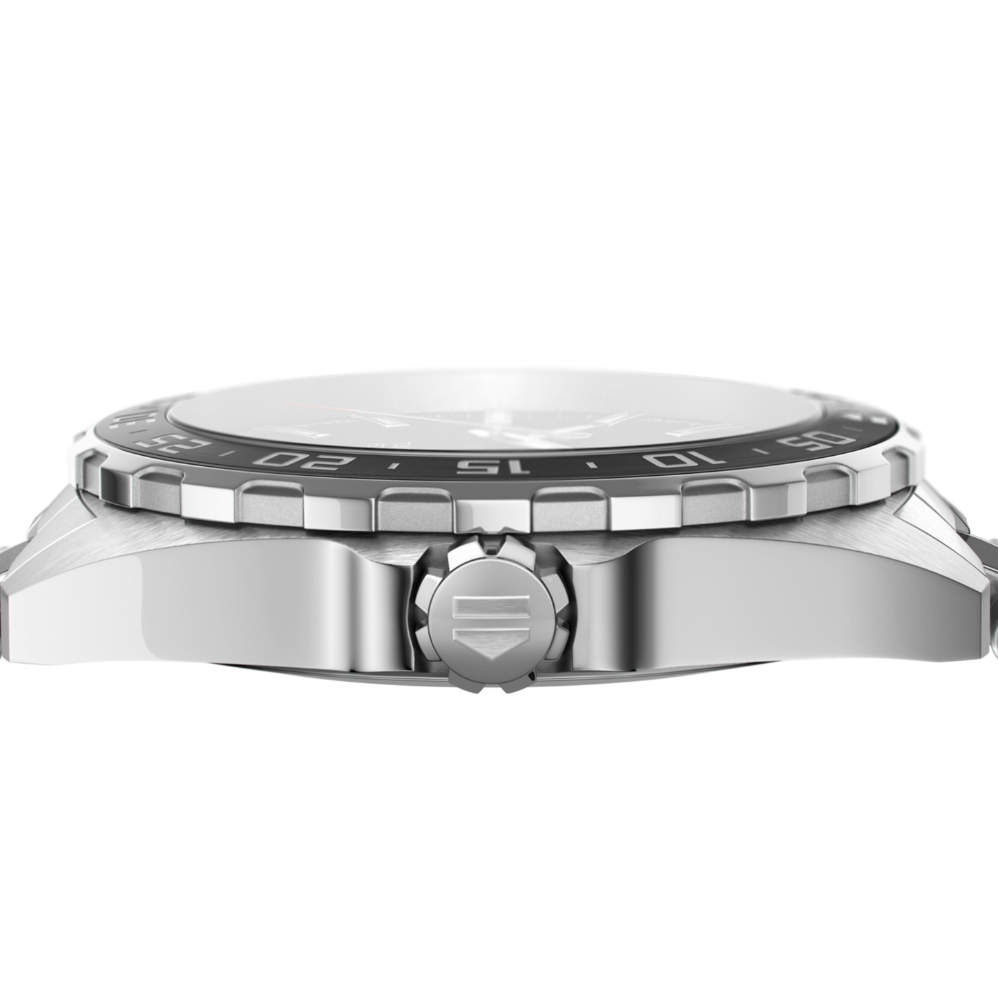 Unworn TAG Heuer Formula 1 Date, Automatic, 43 mm, Stainless Steel, Сeramic Ref# WAZ2011.BA0843, Crown