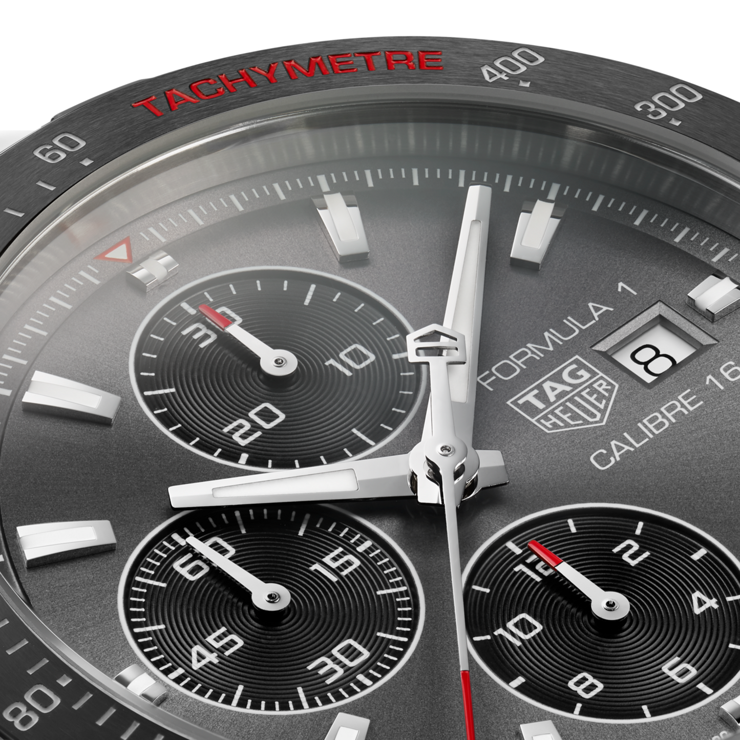 TAG Heuer Formula 1 Chronograph, Stainless Steel and ceramic, 44mm, Ref# CAZ2012.BA0970, Hands and Markers