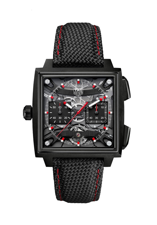 TAG Heuer Monaco Evergraph Automatic 40mm Titanium coated with black DLC, Ref# CEW5180.FT8122