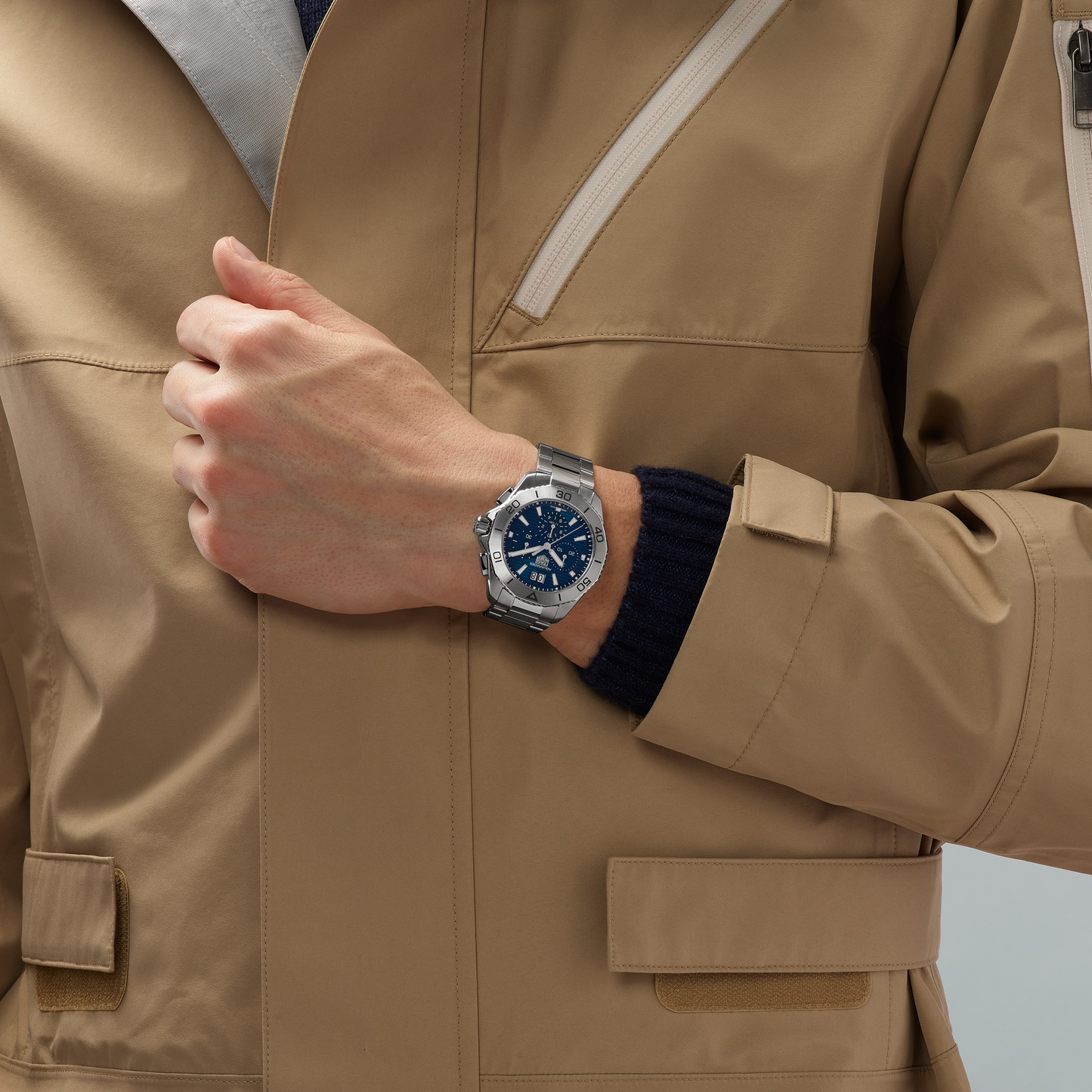 TAG Heuer Aquaracer Professional 200 Chronograph, Stainless Steel, Ref# CBP1113.BA0627, Watch on hand