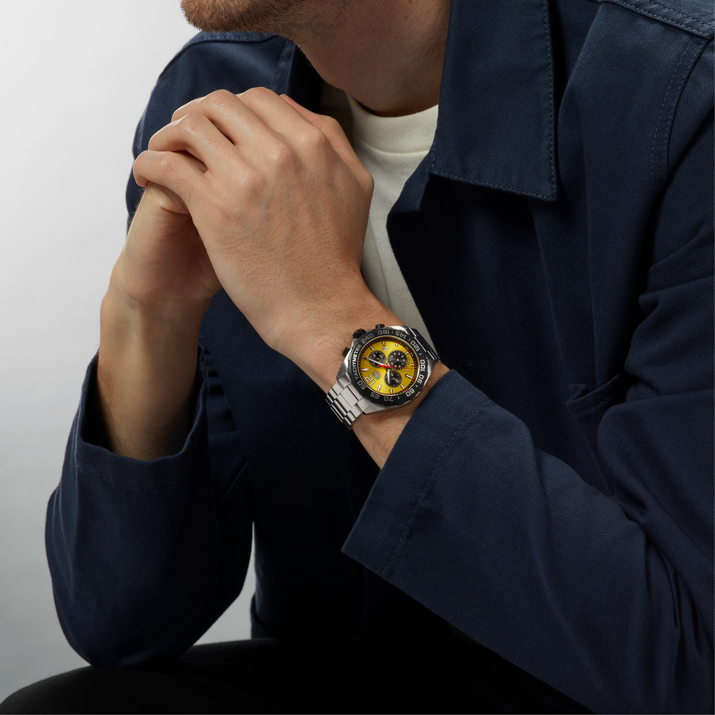 TAG Heuer Formula 1 Chronograph, Stainless Steel, 43mm, Ref# CAZ101AM.BA0842, Watch on hand