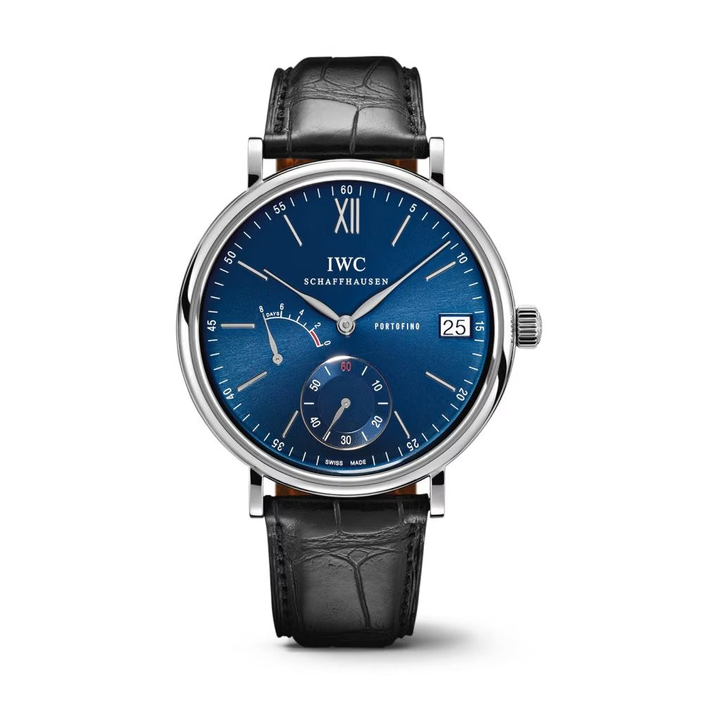 Unworn IWC Portofino Hand Wound Eight Days, Stainless Steel, 45mm, Ref# IW510106