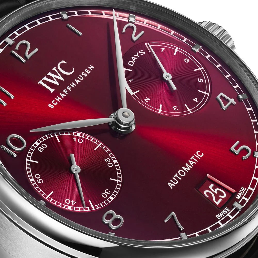 Unworn IWC Portugieser Automatic, Stainless Steel, 42mm, Ref# IW500714, Dial