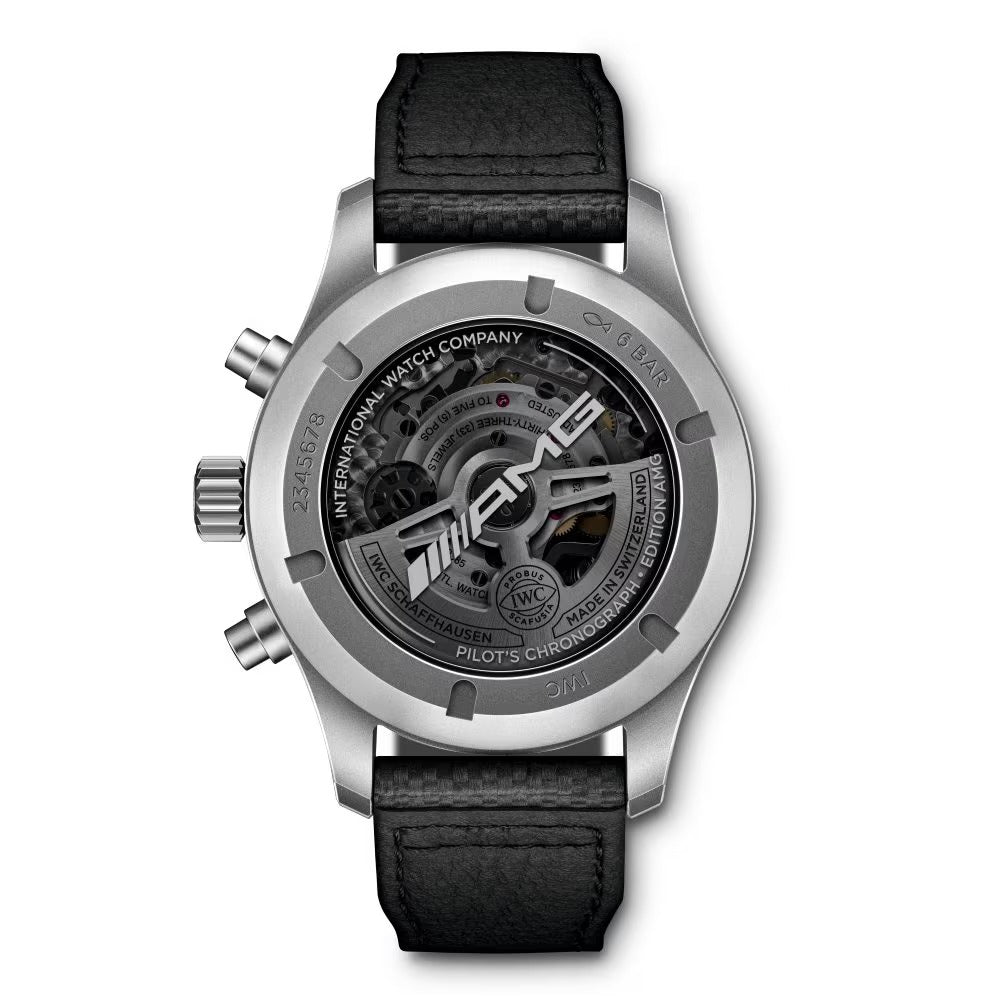 Unworn IWC Pilot’s Watch Chronograph Edition “AMG”, Titanium, 43 mm, Ref# IW377903, Back