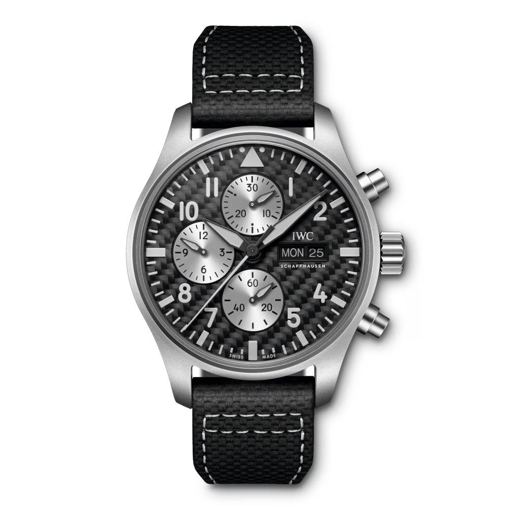 Unworn IWC Pilot’s Watch Chronograph Edition “AMG”, Titanium, 43 mm, Ref# IW377903