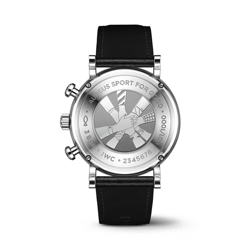 Unworn IWC Portofino Chronograph 39 Edition “Laureus Sport for Good”, Stainless Steel, 39mm, Ref# IW391408, Back