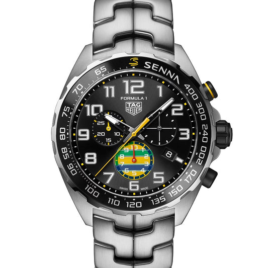 TAG Heuer Formula 1 Chronograph x Senna, Stainless Steel, 43mm, Ref# CAZ101AX.BA0637