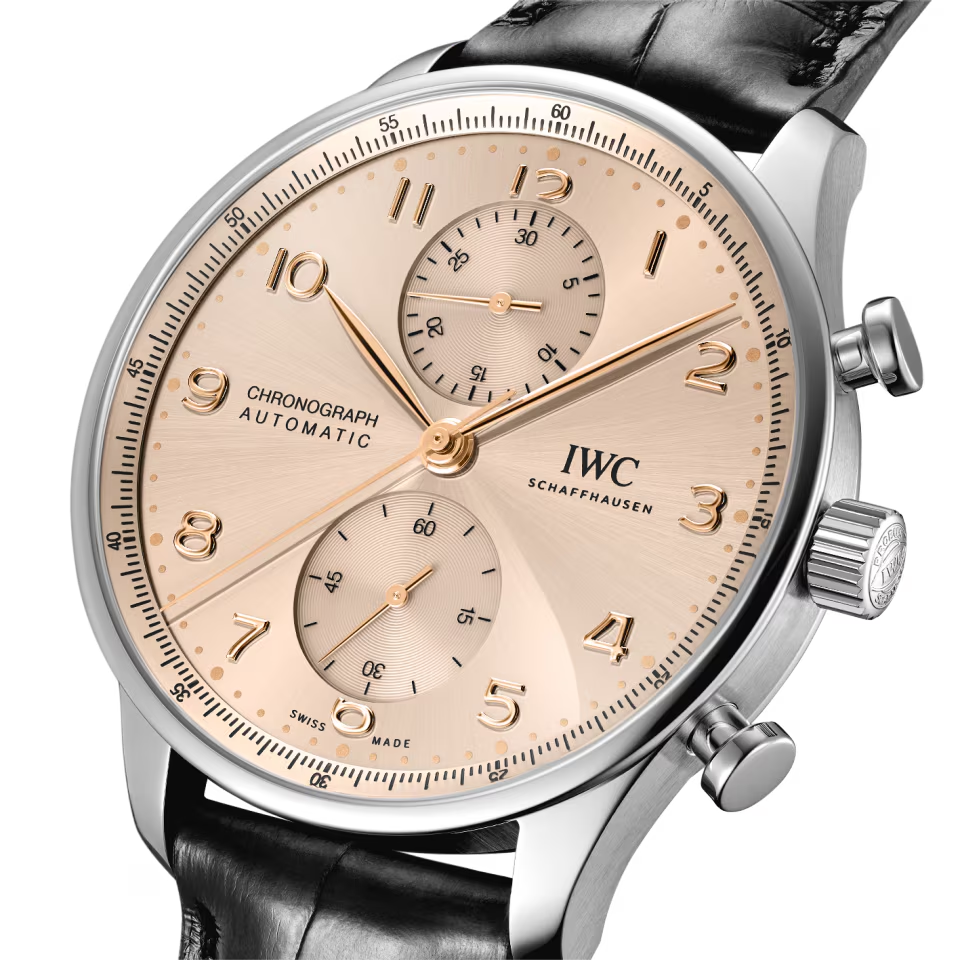 Unworn IWC Portugieser Automatic Chronograph, Stainless steel, 41 mm, Ref# IW371624, Dial