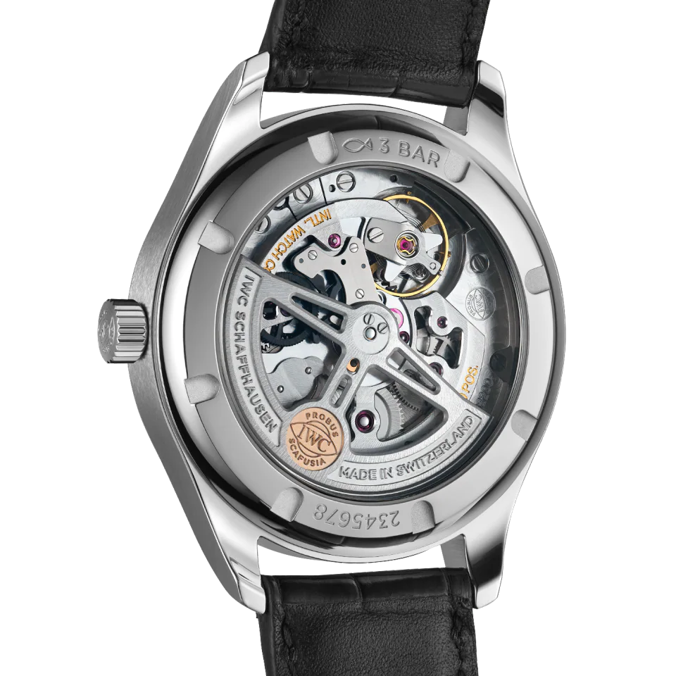Unworn IWC Portugieser Automatic 40, Stainless steel, 40,4mm, Ref# IW358303, Back