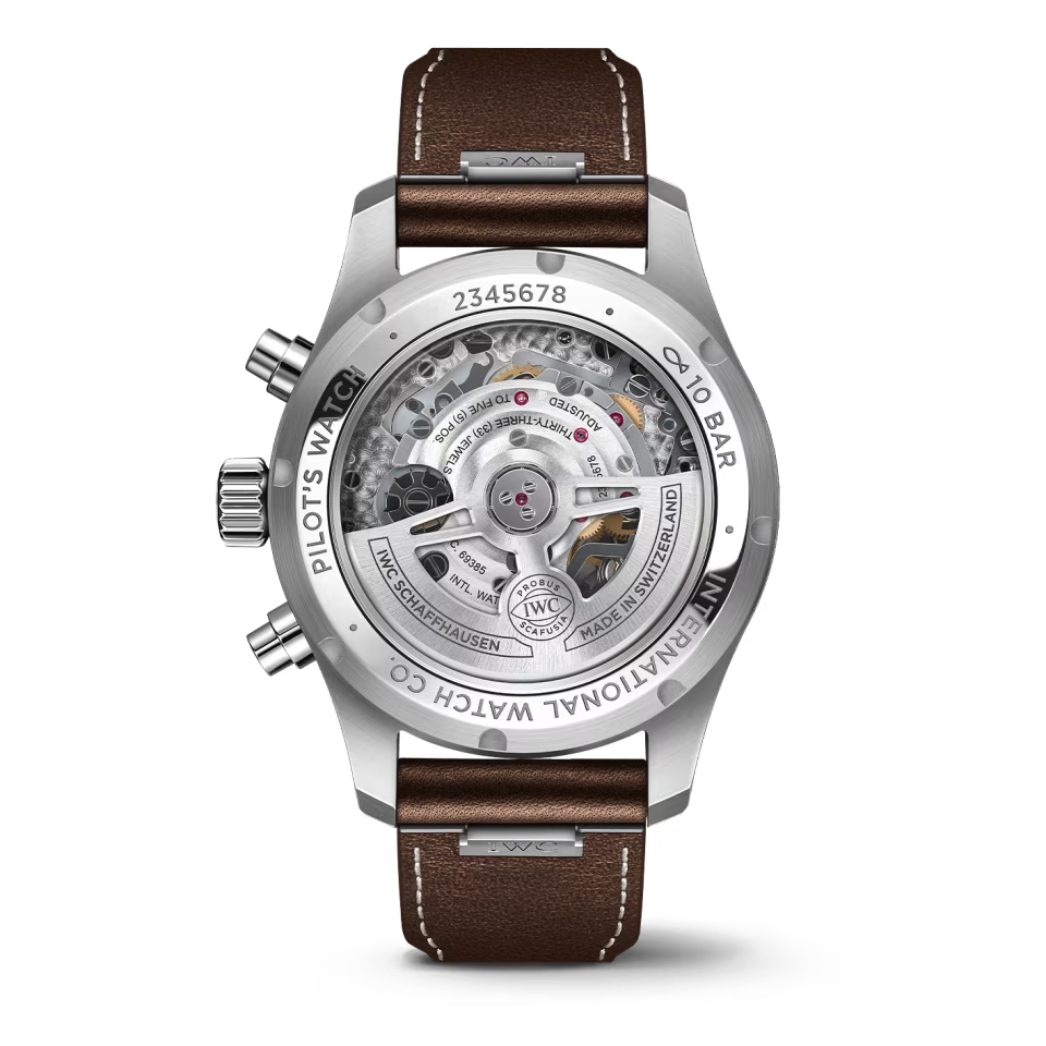Unworn IWC Pilot's Watch Chronograph 41, Stainless Steel, 41mm, Ref# IW388103, Back