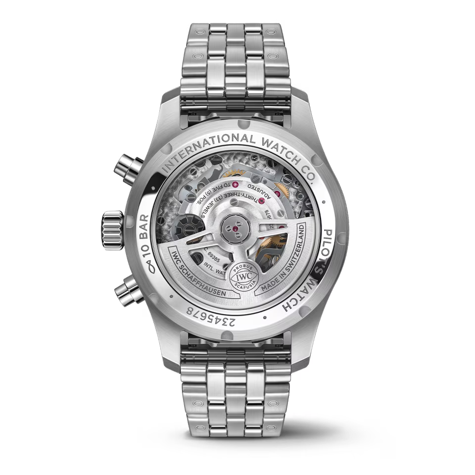 Unworn IWC Pilot's Watch Chronograph 41, Stainless Steel, 41mm, Ref# IW388104, Back