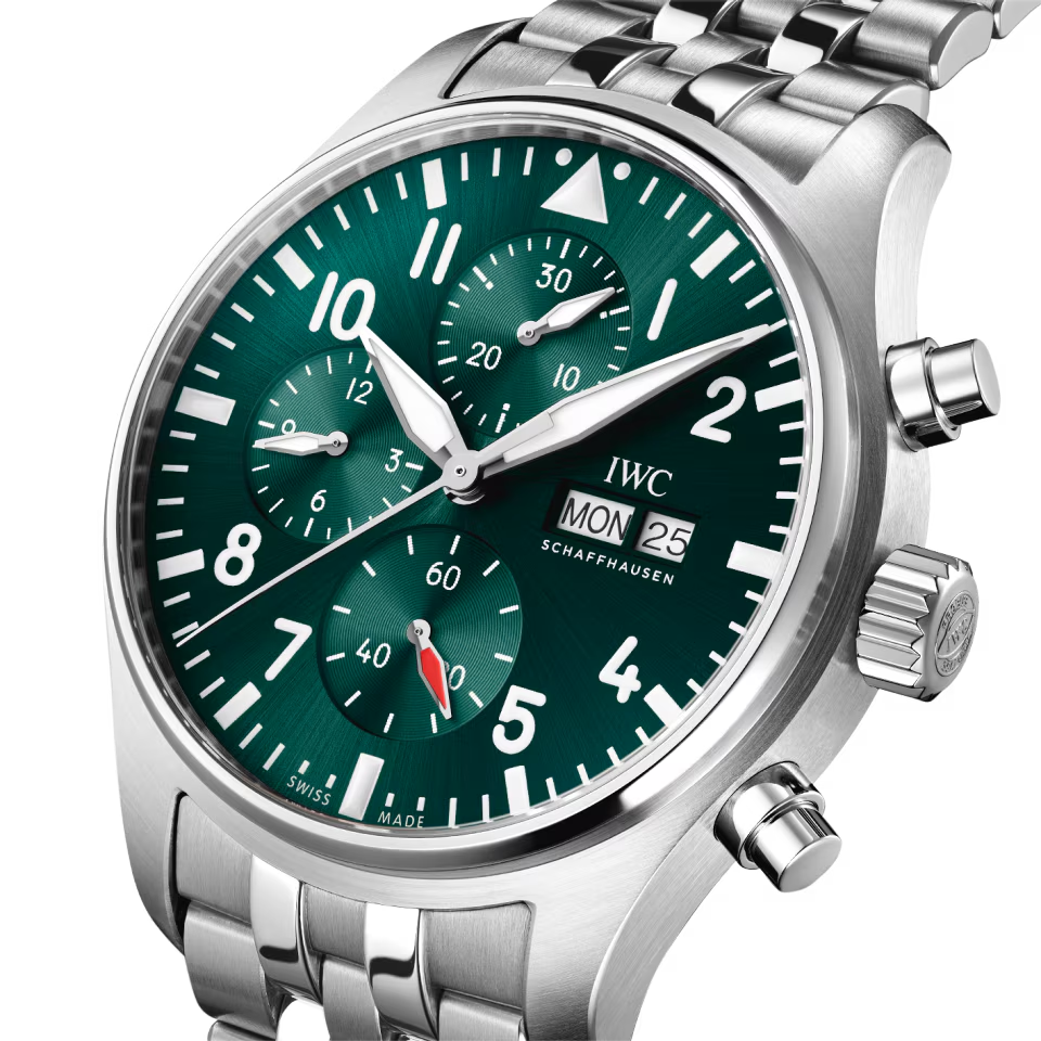 Unworn IWC Pilot’s Watch Chronograph, Stainless Steel, 43 mm, Ref# IW378006, Dial