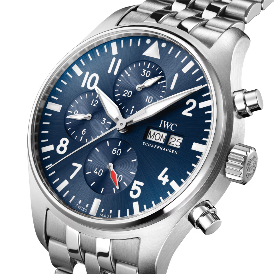 Unworn IWC Pilot’s Watch Chronograph, Stainless Steel, 43 mm, Ref# IW378004, Dial
