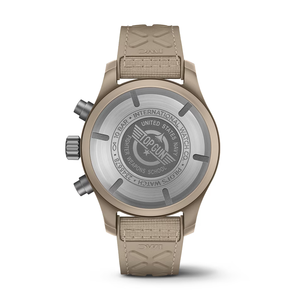 Unworn IWC Pilot’s Watch Chronograph 41 TOP GUN Mojave Desert, Ceramic, Titanium, 41.9mm, Ref# IW389402, Back