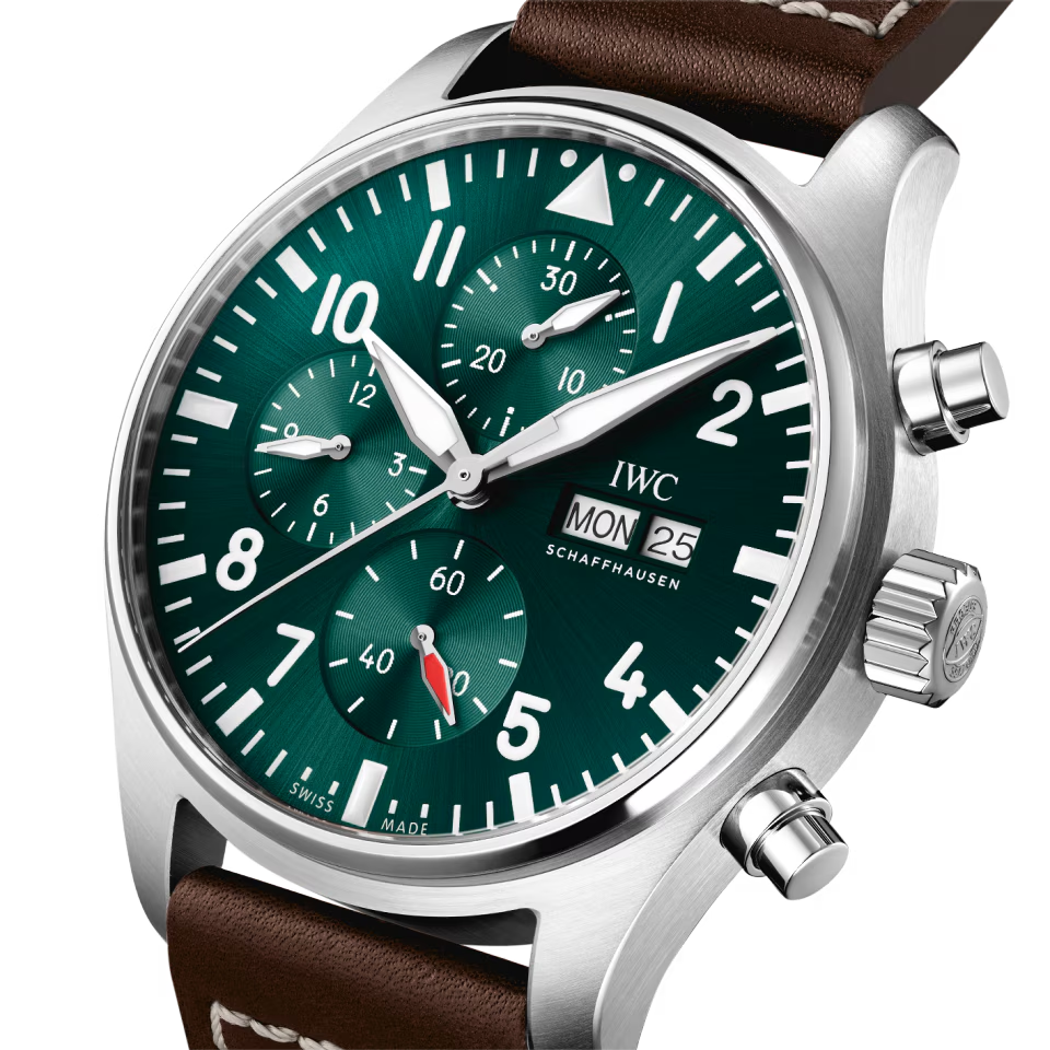 Unworn IWC Pilot’s Watch Chronograph, Stainless Steel, 43 mm, Ref# IW378005, Dial