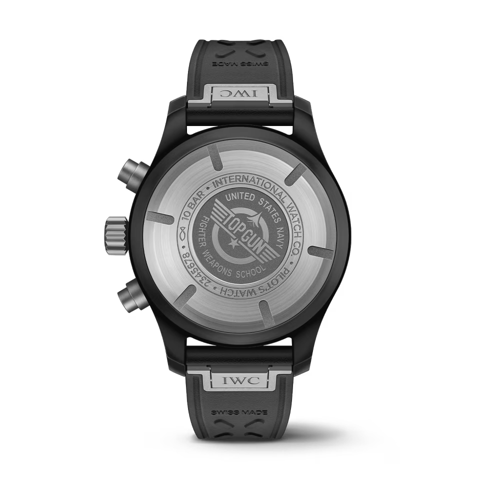Unworn IWC Pilot’s Watch Chronograph TOP GUN 41, Ceramic, Titanium, 41mm, Ref# IW389401, Back