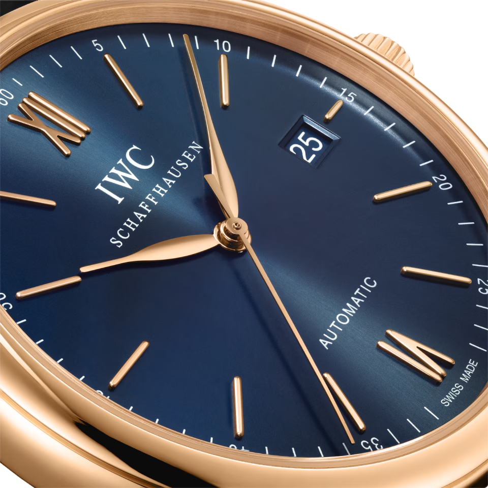 Unworn IWC Portofino Automatic, 18k Rose Gold, 40mm, Ref# IW356522, Dial left