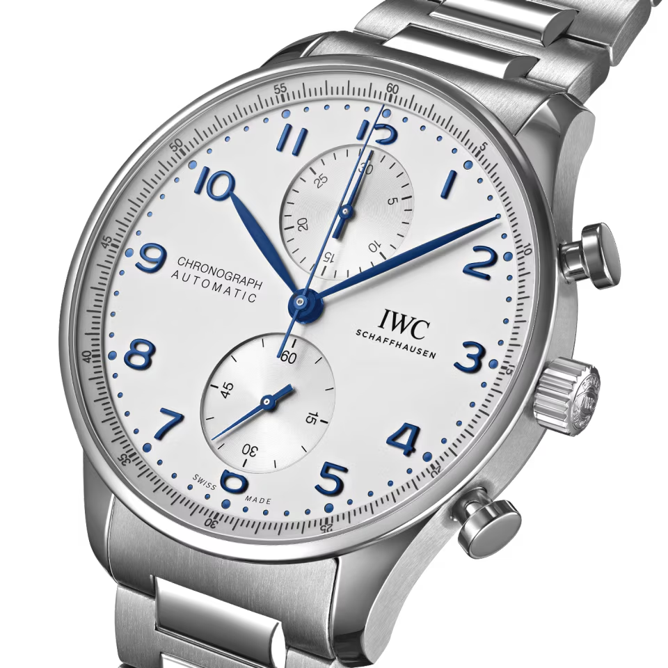 Unworn IWC Portugieser Automatic Chronograph, Stainless steel, 41 mm, Ref# IW371617, Dial