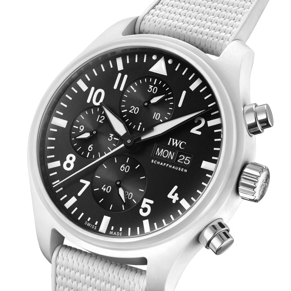 Unworn IWC Pilot’s Watch Chronograph TOP GUN Edition “Lake Tahoe”, Ceramic, Titanium, 44,5mm, Ref# IW389105, Dial