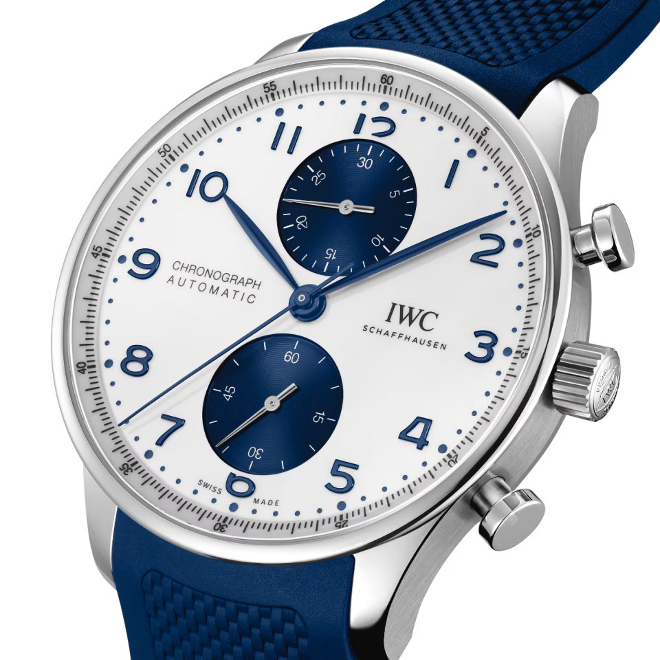 Unworn IWC Portugieser Automatic Chronograph, Stainless steel, 41 mm, Ref# IW371620, Dial