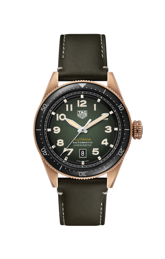 TAG Heuer Autavia Calibre 5 Chronometer, 42 mm, Bronze and ceramic, Ref# WBE5190.FC8268