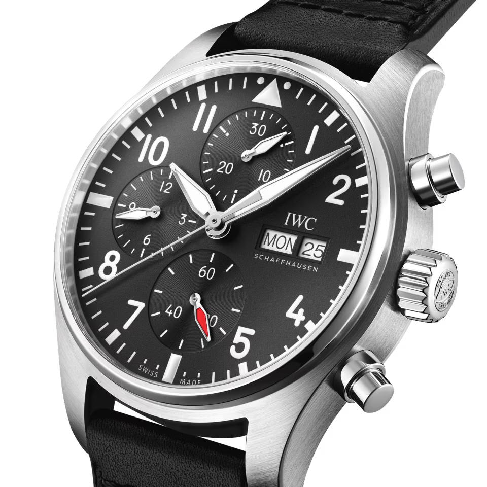 Unworn IWC Pilot's Watch Chronograph 41, Stainless Steel, 41mm, Ref# IW388111, Dial