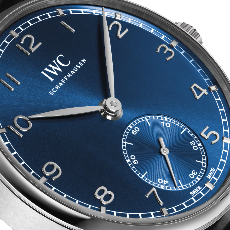 Unworn IWC Portugieser Automatic 40, Stainless steel, 40,4mm, Ref# IW358305, Dial