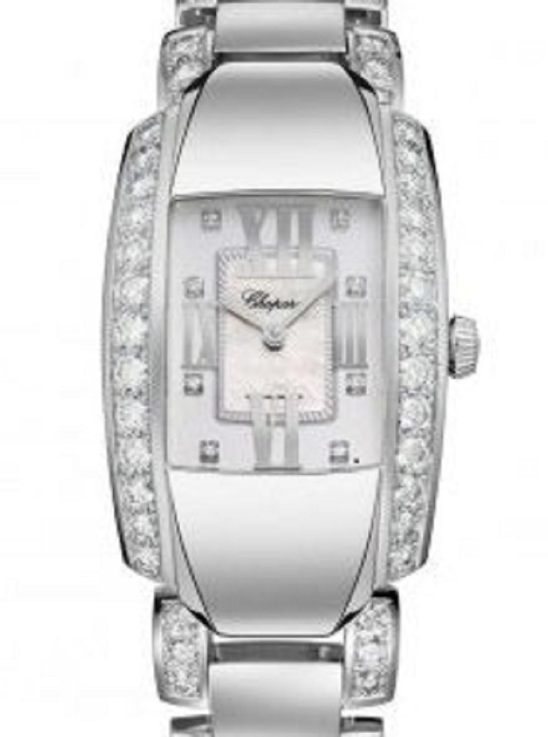 Unworn Chopard La Strada, 18k White Gold and Diamonds, Quartz, 44.8mm x 26.1mm, Ref# 419400-1004, Dial