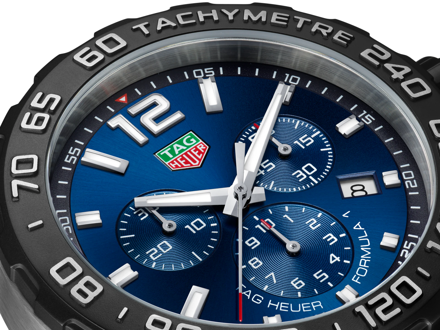 Unworn TAG Heuer Formula 1 Chronograph, Stainless Steel, 43mm, Ref# CAZ101AV.BA0842, Dial