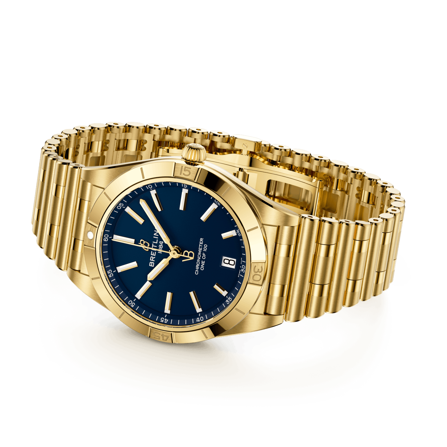 Breitling Chronomat Automatic 36 Victoria Beckham, 18k Yellow Gold, Ref# K103801A1C1K1, Unworn 2024, Main view