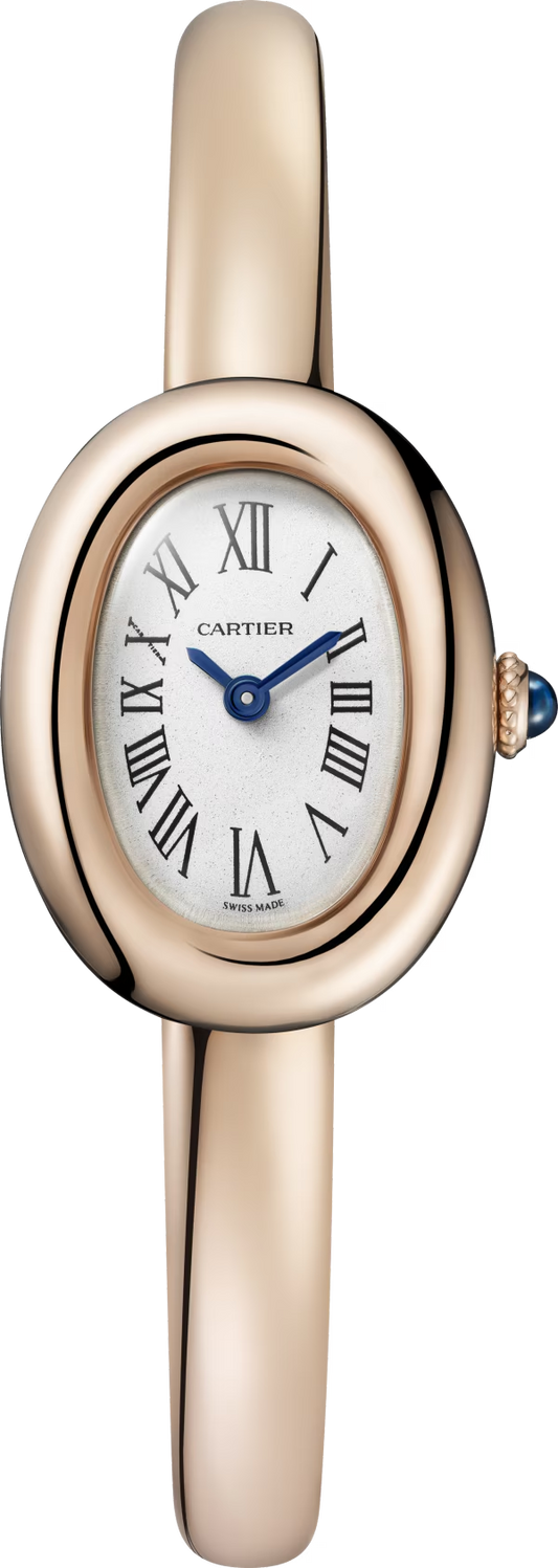Unworn Cartier Baignoire Mini, 18k Rose Gold, 24.6mm, x 18.7mm, Ref# WGBA0020