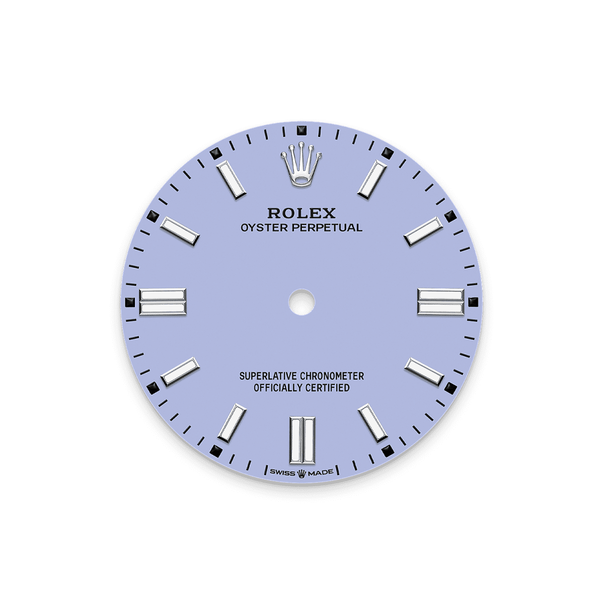 Unworn 2025, Rolex Oyster Perpetual, Oystersteel 36mm, Lavender dial, Domed Oyster, Ref# 126000-0013, box and papers, Dial
